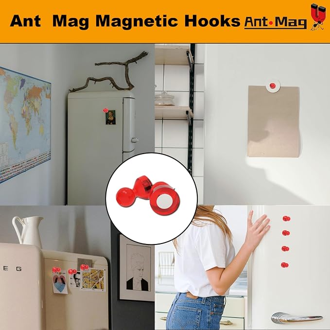 Ant Mag Magnetic Push Pins 48pcs Strong Whtieboard Pins Magnets Perfect Use - Image 6