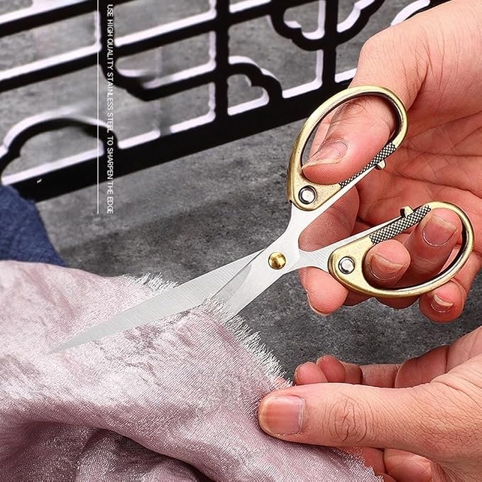6.3" All Stainless Steel Office Scissors, Ultra Sharp Blade Shears, Sturdy - Image 5