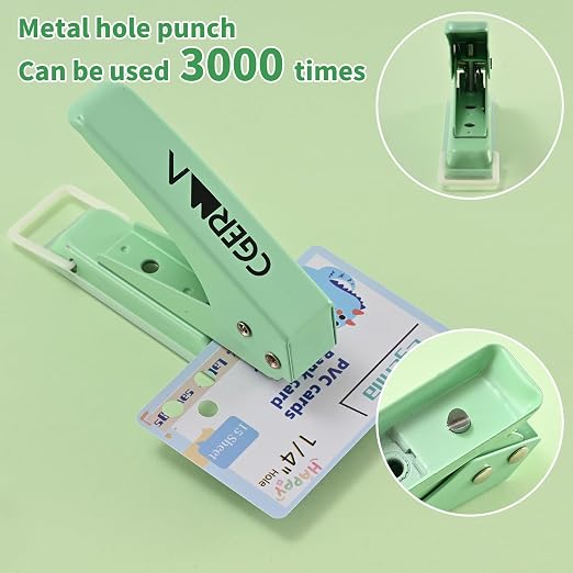Single Hole Puncher, 1/4" Hole, 50% Labor Savings, Heavy Duty Metal Punch - Image 3