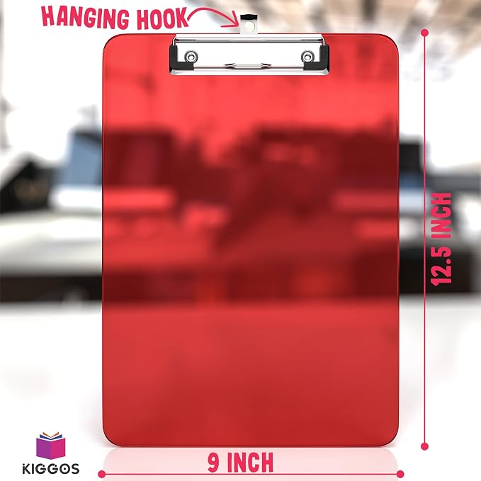 Kiggos 25 Transparent Colored Clipboards Bulk - Image 4