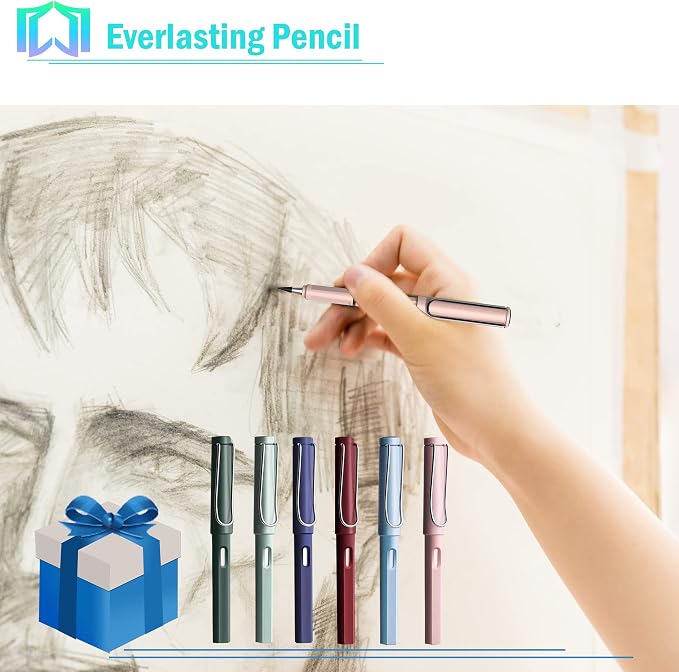 6 Sets Everlasting Pencil, Infinity Pen, NO-Sharpening Pencils - Image 4