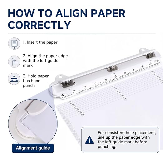 3 Hole Punch Portable Binder Punch - Image 5