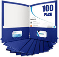 BIBRADAA® 100 Packs Blue Folders, Paper Folder Surface by BIBRADAA
