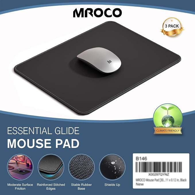 MROCO 3-Pack Mouse Pads, 30% Larger Surface, 8.5 x 11 in, Premium Waterproof - Image 7
