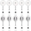 Zonon 50 Pcs Retractable Badge Holder Reels by Zonon