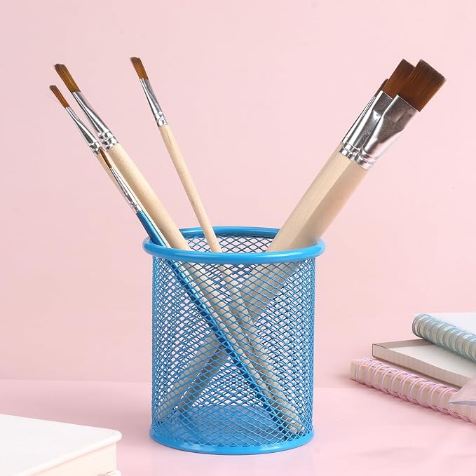 Tamaki Pen Holder Cup for Desk, Wire Mesh Pencil Cup Holder for Desk Office Pen - Image 6