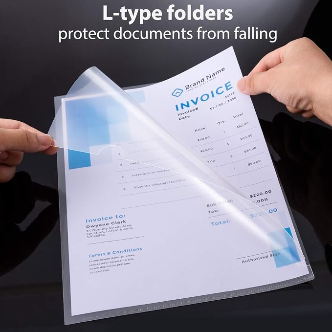 WOT I Plastic Clear Document Folders - Image 3