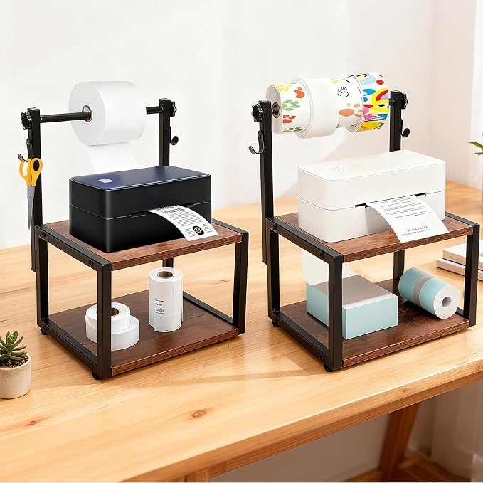 Printer Label Holder for Thermal, Adjustable Screws for Label Sticker | - Image 4