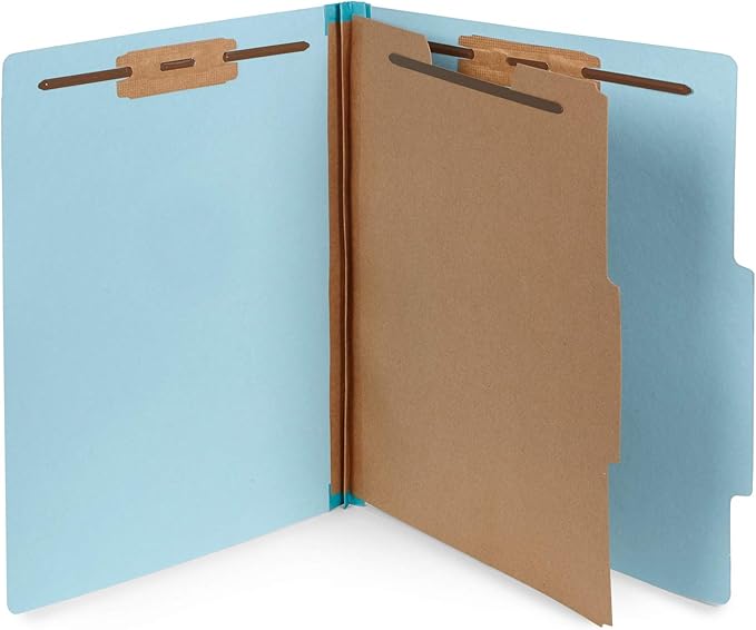 10 Blue Classification Folders by BlueSummitSupplies