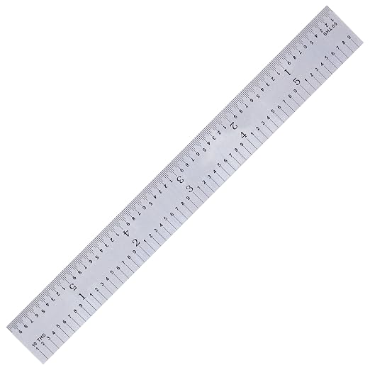 PEC Tools Made in USA Machinist Rule, Satin Chrome Finish, Markings 1/32" - Image 2