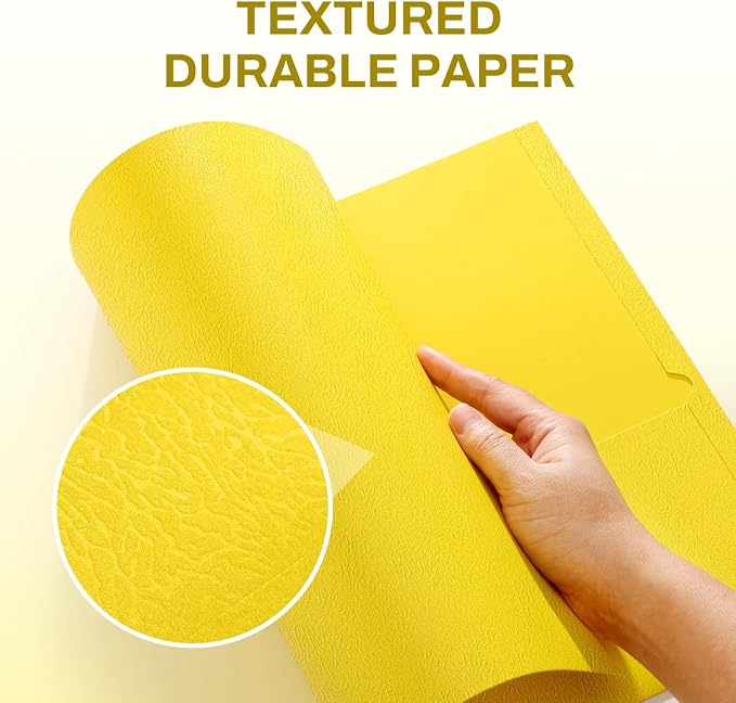 SUNEE Folders with Pockets, 2 Pocket Folders Fit Letter Size Paper, Paper File - Image 3