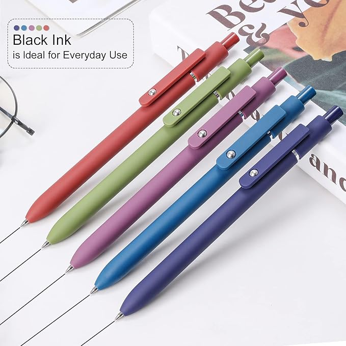 FIOVER High-End Vintage Gel Pens, Smooth Writing Retractable Pens - Image 2