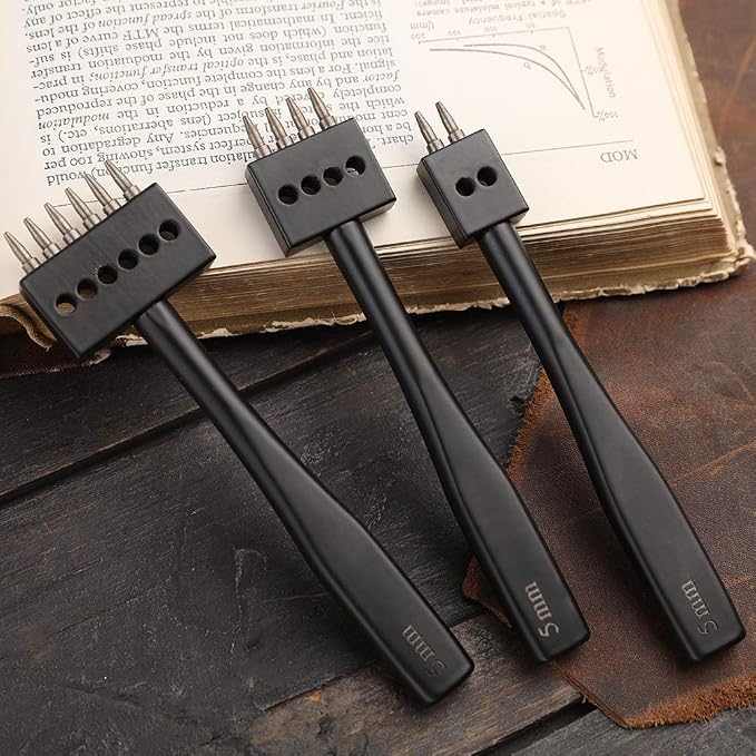 Leather Hole Punch, Prong Punch, 2/4/6 Lacing Stitching Punch, Round Hole Prong - Image 4