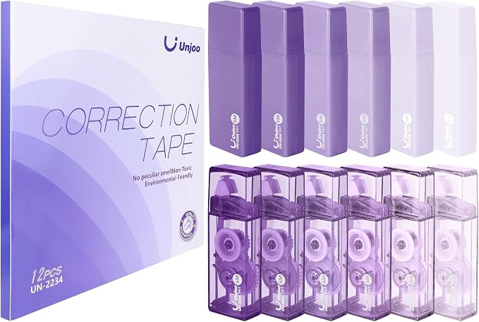 Unjoo Mini White Correction Tape Set | Aesthetic Cute Correction Tape, by Unjoo