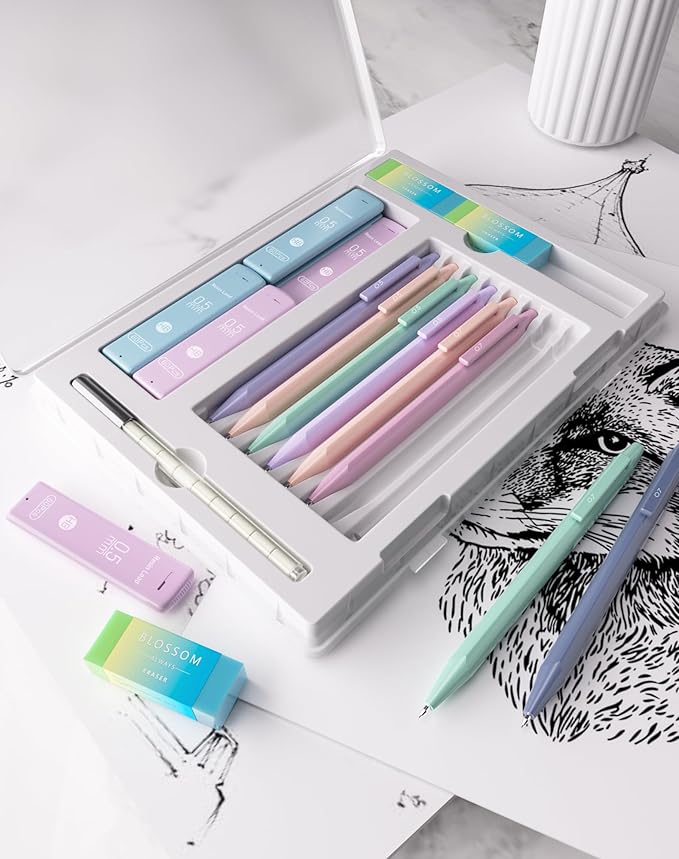 20PACK Mechanical Pencil, Cute Colored Preppy School Supplies Gift - Image 9