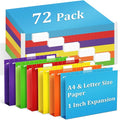 V-Opitos 72 Pack 1 Inch Expansion Hanging File Folders, Letter Size Hanging by Wearecommittedtotheresearchandproductionofhigh-qualitykidstoysschoolofficesuppliesandholidayproducts