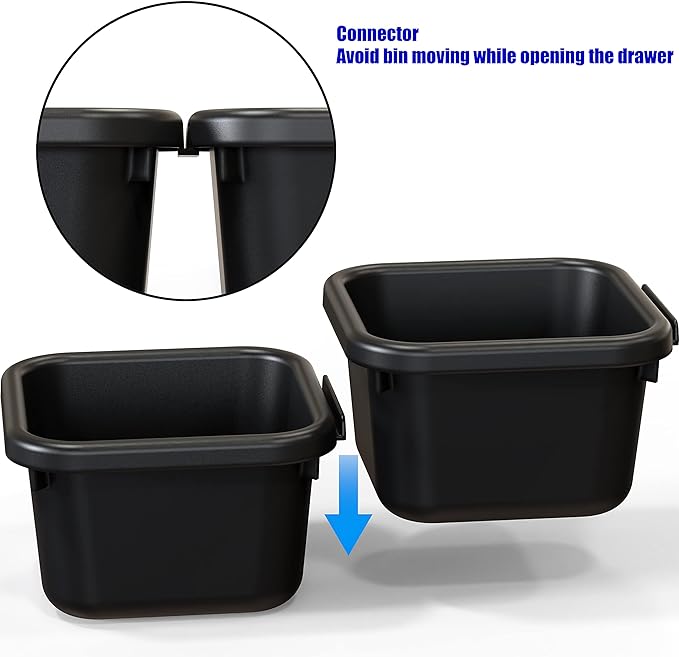 Simple Houseware Interlocking Desk Drawer Bins Organizer, 10 Packs - Image 6