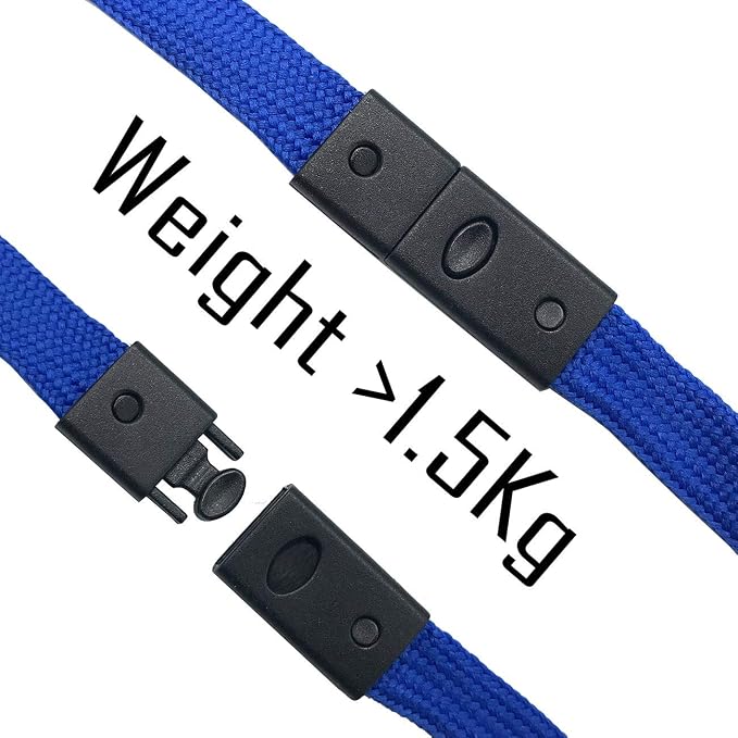Beebel Blue Lanyards 50 Pack Breakaway Lanyard Comfortable Neck Straps Premium - Image 3