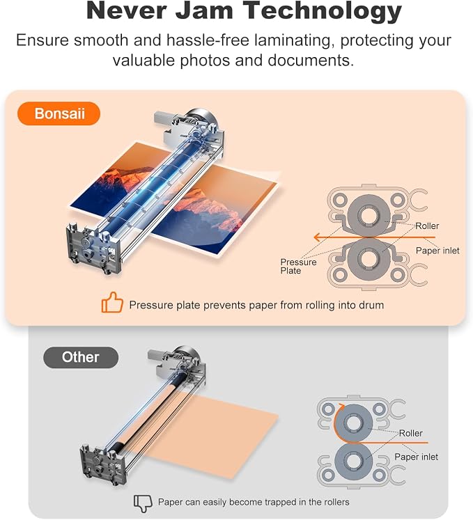 Bonsaii Laminator, 9 Inch Thermal Laminator Machine - Image 3