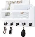 Nekon Mail and Key Holder for Wall Decorative, 11 Inch Wooden Wall Key Organizer by NekonDesign