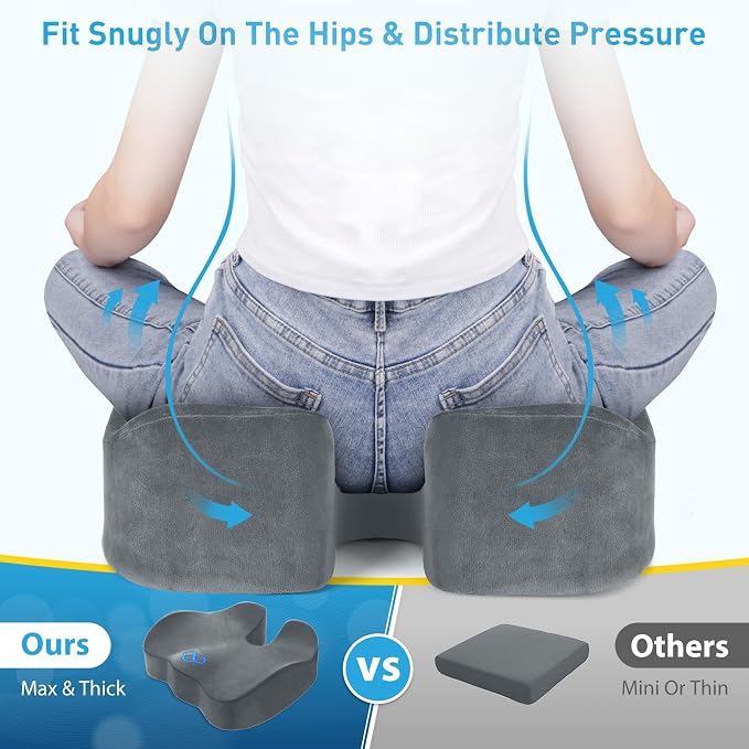 BlissTrends Seat Cushion, 5.2in Thick Memory Foam Cushions - Image 3