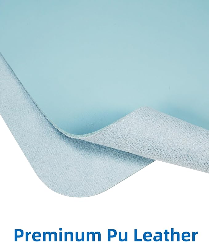 AFIING Leather Desk Pad Protector, Mouse Pad, Office Desk Mat, Non-Slip PU - Image 2