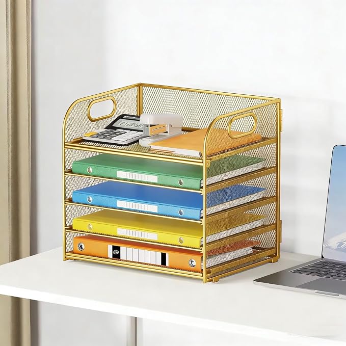Lavatino Desk Paper Organizer Trays, Letter Holder Organizer - Image 3