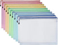 Zipper Documents Storage Bag, 10 Pack A4 Size Plastic Waterproof 13 Inch x 9 by YIKANGHENG