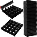 45 Pack Drawer Dividers, Plastic Adjustable Drawer Storage Organizer by Ptanok