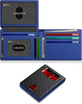 Wallet for Men Slim RFID Blocking Leather Credit Card Holder Wallet for 14 Cards by ZALVEX