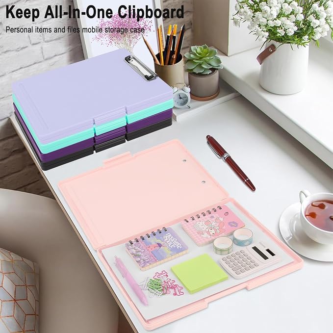 SFLHHDM Clipboards with Storage, Storage Clipboard with Low Profile Clip - Image 6