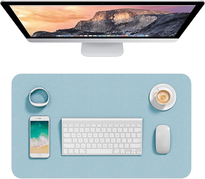Hsurbtra Desk Pad, 23.6" x 13.8" PU Leather Desk Mat, M Extended Mouse Pad by Hsurbtra