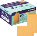 Xxcxpark 200PCS #3 Coin Envelopes 2.5x4.25 inches Brown Kraft Envelopes Classic by Xxcxpark