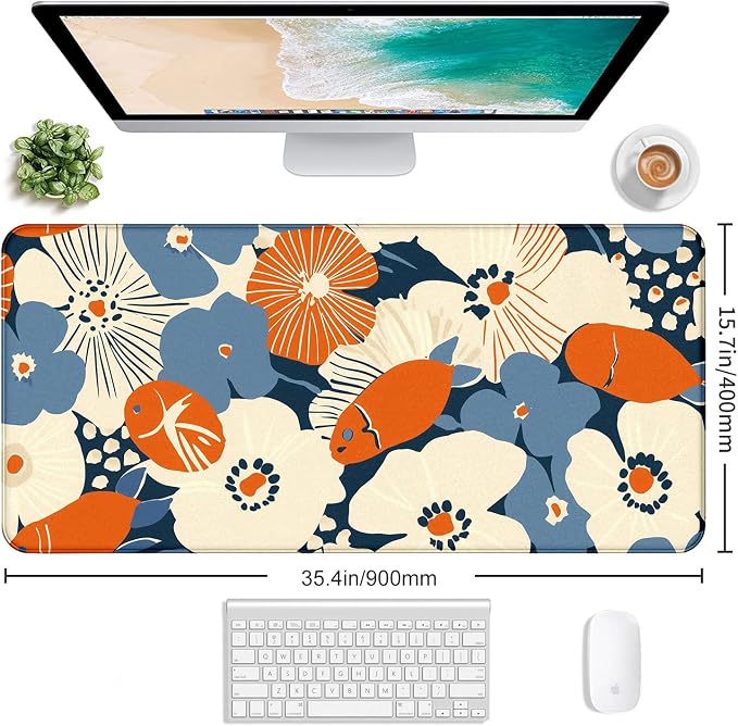 Ladies' Office Desk Cute Petal Keyboard Accessories Game Extended Mouse Pad | - Image 2