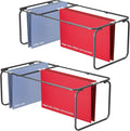 2 Sets Upgraded Adjustable Hanging File Folder Frame, Legal/Letter Size by TOPCJ