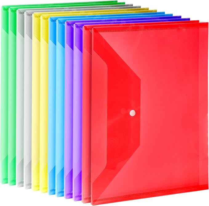 LEOBRO Plastic File Folders, Folders by LEOBRO