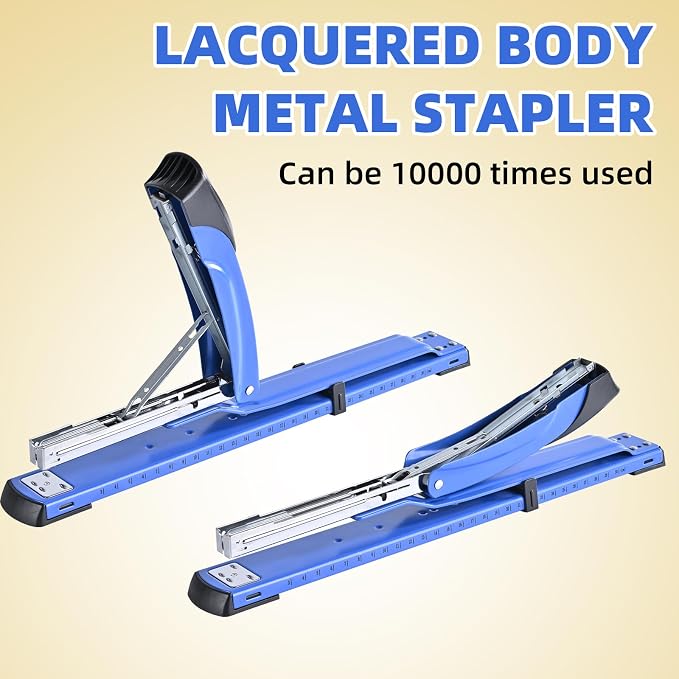 Long Reach Stapler, with 2000 Staples & Stapler Remover Full Strip, 20-25 Sheet - Image 5