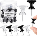 Outus 60 Pcs Giant Push Pins Jumbo Tacks 1/1.8inch Plastic Head by Outus