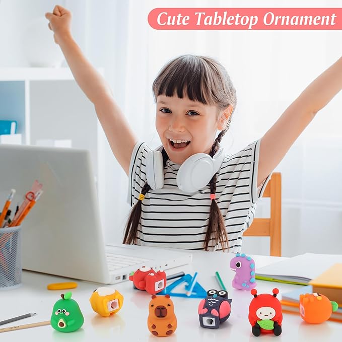 30 PCS Cute Pencil Sharpener for Kids Handheld Pencil Sharpener Bulk Kawaii - Image 7