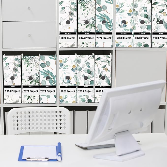 PerKoop 6 Pcs Decorative Magazine File Holders Floral Foldable File Folders - Image 5