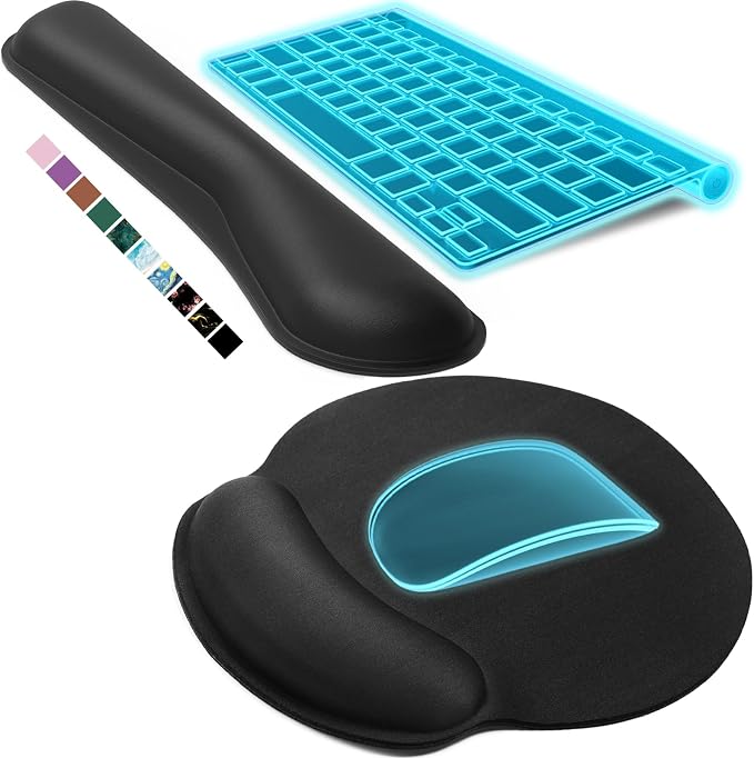 KTRIO Ergonomic Keyboard Wrist Rest & Mouse Pad by KTRIO