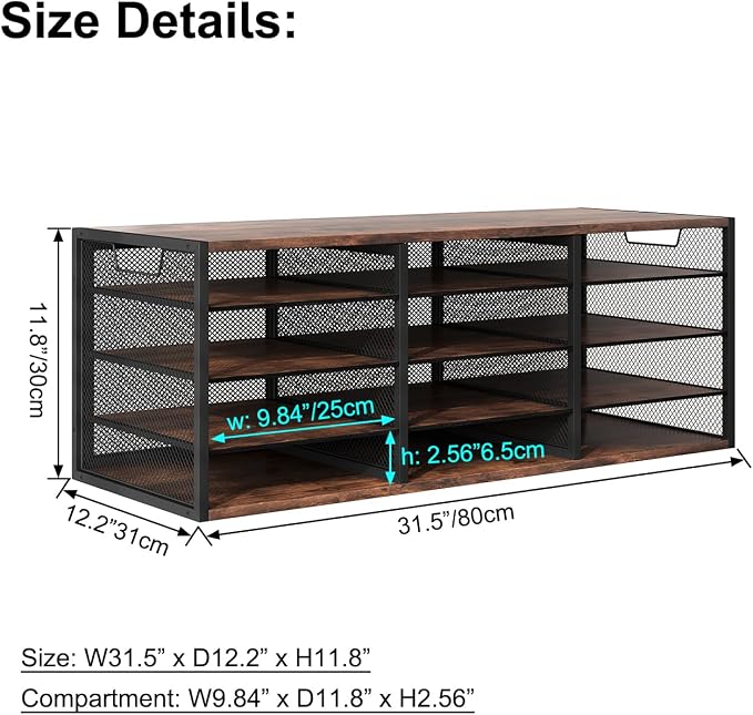 Mail Sorter Adjustable Holder, Countertop Literature Organizer, Student Mailbox - Image 4