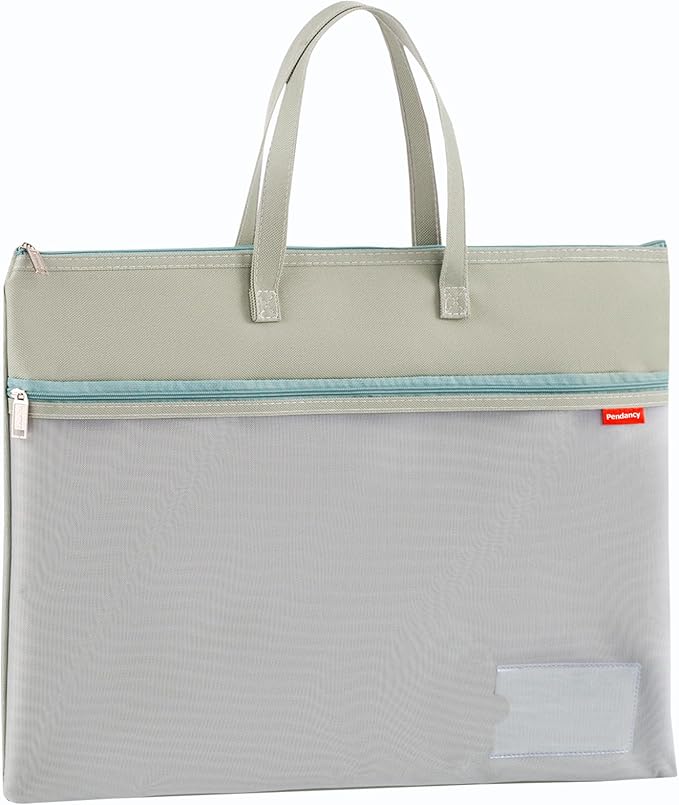 Pendancy Mesh Zipper Pouch A3 Size, Large Double Pocket Waterproof File Bag - Image 8