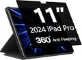 360° Privacy Screen Protector for iPad Pro 11 Inch 2024 Model M4, Privacy by Halloive