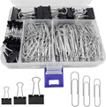 Binder and Paper Clips Set, Office Supplies by HIQU+and+HIST