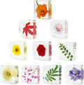 10PCS Dried Flower Paperweight Pressed Flower Paper Weight Real Resin Crafts by Unknown