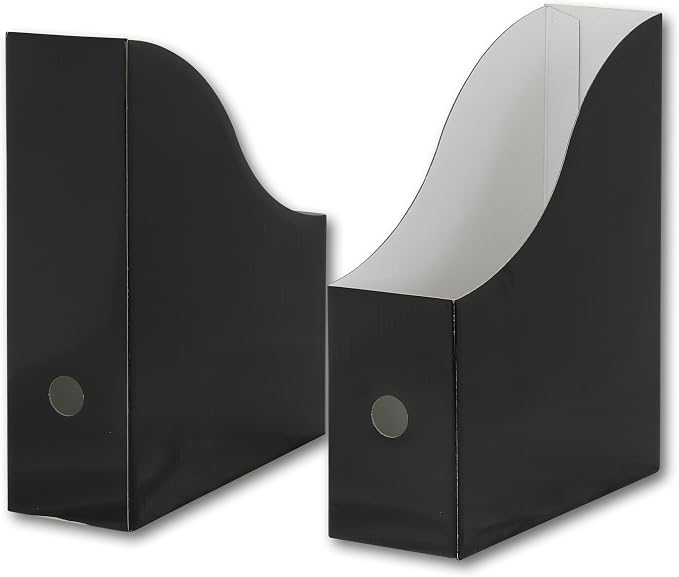 Simple Houseware 6-Pack Magazine File Holder Box, Foldable Cardboard Organizer - Image 3