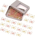 50 Pcs Bow Paper Clips – Bow Planner Clips, Office & School Supplies, Desk by NELJIBEHU
