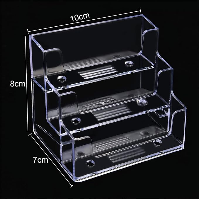 TecUnite 4 Pieces Business Card Holder - Image 4