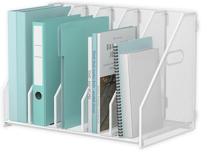 MINDEPOT Desk File Organizer Metal Desk Magazine Folder Holder by MINDEPOT